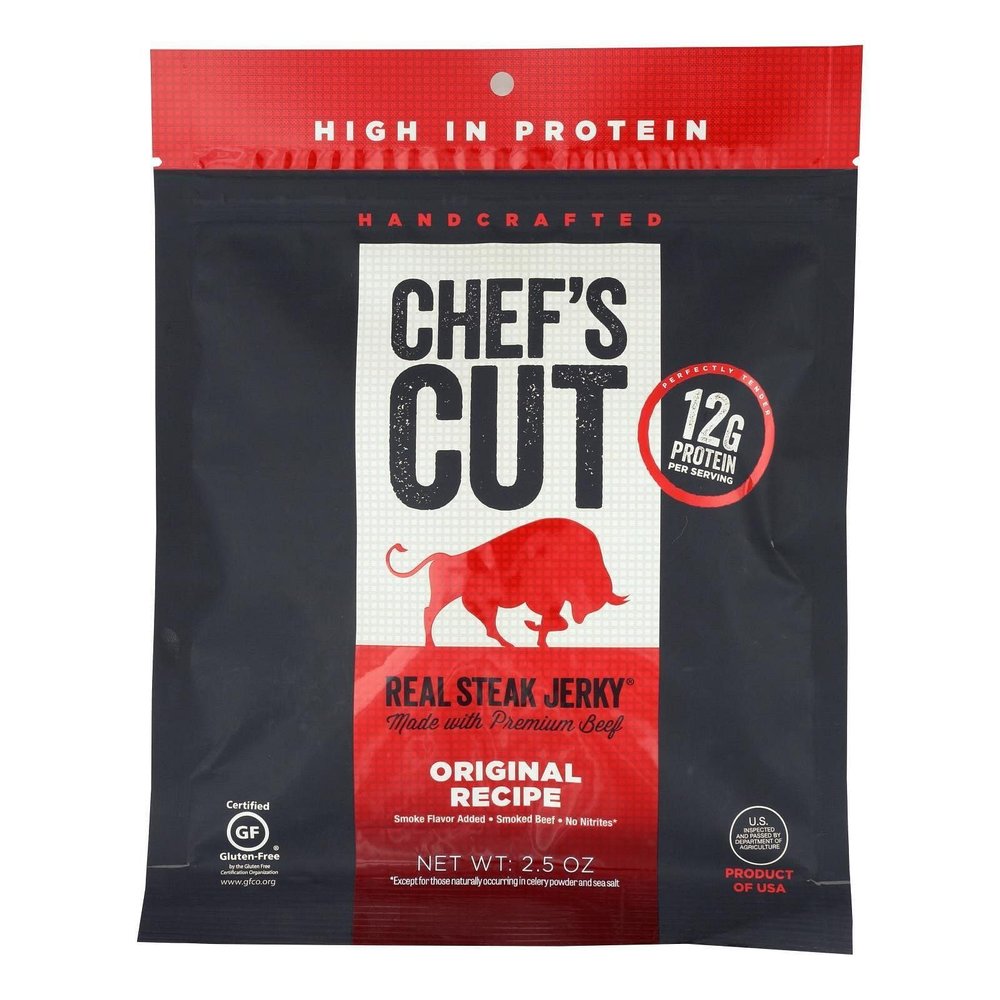Chef's Cut Real Steak Jerky Original Recipe, 2.5 Ounce