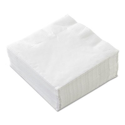 COV139140154 Beverage Napkins, 2-Ply, 9 7/8 x 9 7/8, White
