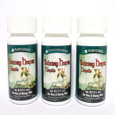 3 Pack of Solitary Hermit Teapills, Du Huo Ji Sheng Wan, 3 x 200 Pills