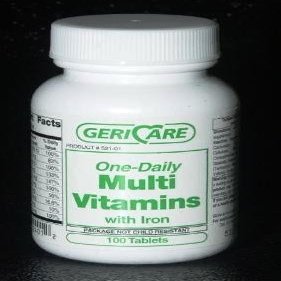 Mckesson 57896052101 Multifitamin with Iron Supplement 1 Each