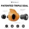 Decibullz - Custom Molded Earplugs, 31dB Highest NRR, Comfortable Hearing Protection for Shooting, Travel, Swimming, Work and Concerts (Orange) view 3