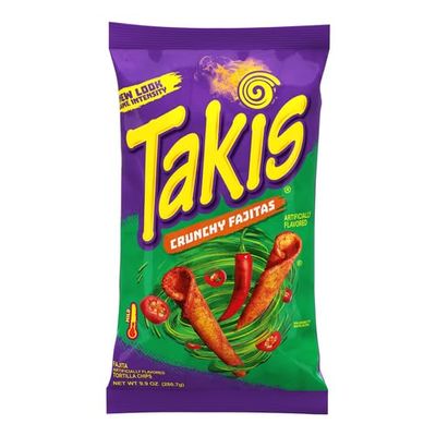 Barcel Takis Crunchy Fajitas Tortilla Chips, 9.9 Oz. (2 Pack)