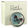 Designer Pill Box by Houder - Decorative Pill Case with Gift Box - Carry Your Meds in Style (Blue Butterfly) view 1
