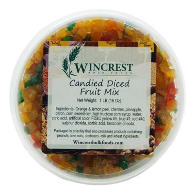 Candied Fruit Mix (Special Mello) ~ 1 Pound Tub