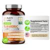 Purity Labs Organic Turmeric Curcumin Supplement with Piperine 2,250 MG/Serving | 95% Curcuminoids Turmeric Supplements, Antioxidant Joint Pain Relief, Muscle & Brain Support | Non-GMO - 120 Capsules view 1
