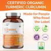 Purity Labs Organic Turmeric Curcumin Supplement with Piperine 2,250 MG/Serving | 95% Curcuminoids Turmeric Supplements, Antioxidant Joint Pain Relief, Muscle & Brain Support | Non-GMO - 120 Capsules view 3