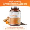 Purity Labs Organic Turmeric Curcumin Supplement with Piperine 2,250 MG/Serving | 95% Curcuminoids Turmeric Supplements, Antioxidant Joint Pain Relief, Muscle & Brain Support | Non-GMO - 120 Capsules view 4