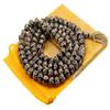 DharmaObjects Tibetan Meditation Om Mani Padme Hum 108 Bone Beads Mala with Pouch view 1