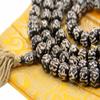 DharmaObjects Tibetan Meditation Om Mani Padme Hum 108 Bone Beads Mala with Pouch view 3