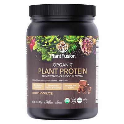 SOTRU Organic Vegan Protein Powder - Whole Food, Plant Based Protein Powder with Green Superfoods, Enzymes & Probiotics - USDA Certified Organic, Non-GMO, Gluten-Free - Chocolate 18.5 oz, 21 Servings