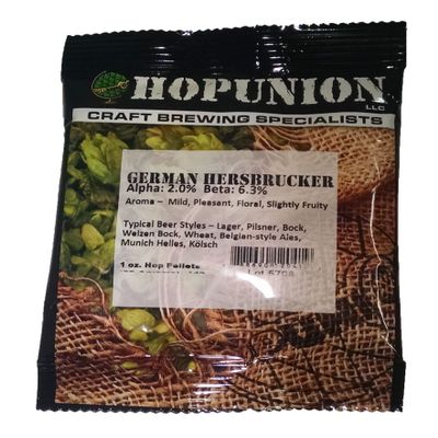 Hopunion Imported Hop Pellets for Home Brew Beer Making (German - Hersbrucker)