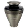 Atlas Brass Cremation Urn - Black/Pewter view 1