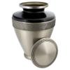 Atlas Brass Cremation Urn - Black/Pewter view 2