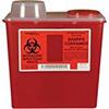 Bemis Healthcare 175 030 Translucent Red Sharps Container, 5 Quart (Pack of 32) view 1