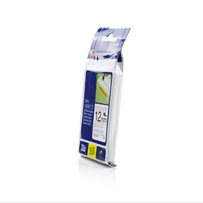 Brother TZe-S231 12mm (0.5), Length of 8M, Black on White Compatible