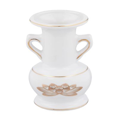 Maruesu Buddhist Altar Buddhist Altar, White Gold Lotus Buddhist Flower, Small, White
