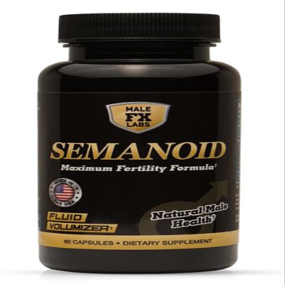 SEMANOID (60 Caps) Maximum Fertility Formula and Semen Volumizer - Advanced Fertility Ingredients and Male Prenatal Vitamin Blend, 1 Month Supply