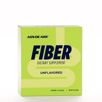AdvoCare Fiber Dietary Supplement - Daily Powder Supplement with Soluble & Insoluble Fiber - Blend Includes Psyllium Seed & Corn - Supports Digestive Health* - Unflavored - 10 Pouches