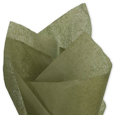 Solid Tissue Paper Olive Green 20 x 30