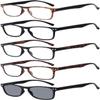 Eyekepper Ultrathin Flex Frame 5-pack 80's Reading Glasses Include Sunshine Readers +0.5 view 1