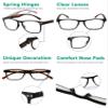 Eyekepper Ultrathin Flex Frame 5-pack 80's Reading Glasses Black Frame Tortoise Arm +0.5 view 3