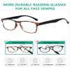 Eyekepper Ultrathin Flex Frame 5-pack 80's Reading Glasses Tortoise Frame Black Arm +0.75 view 4