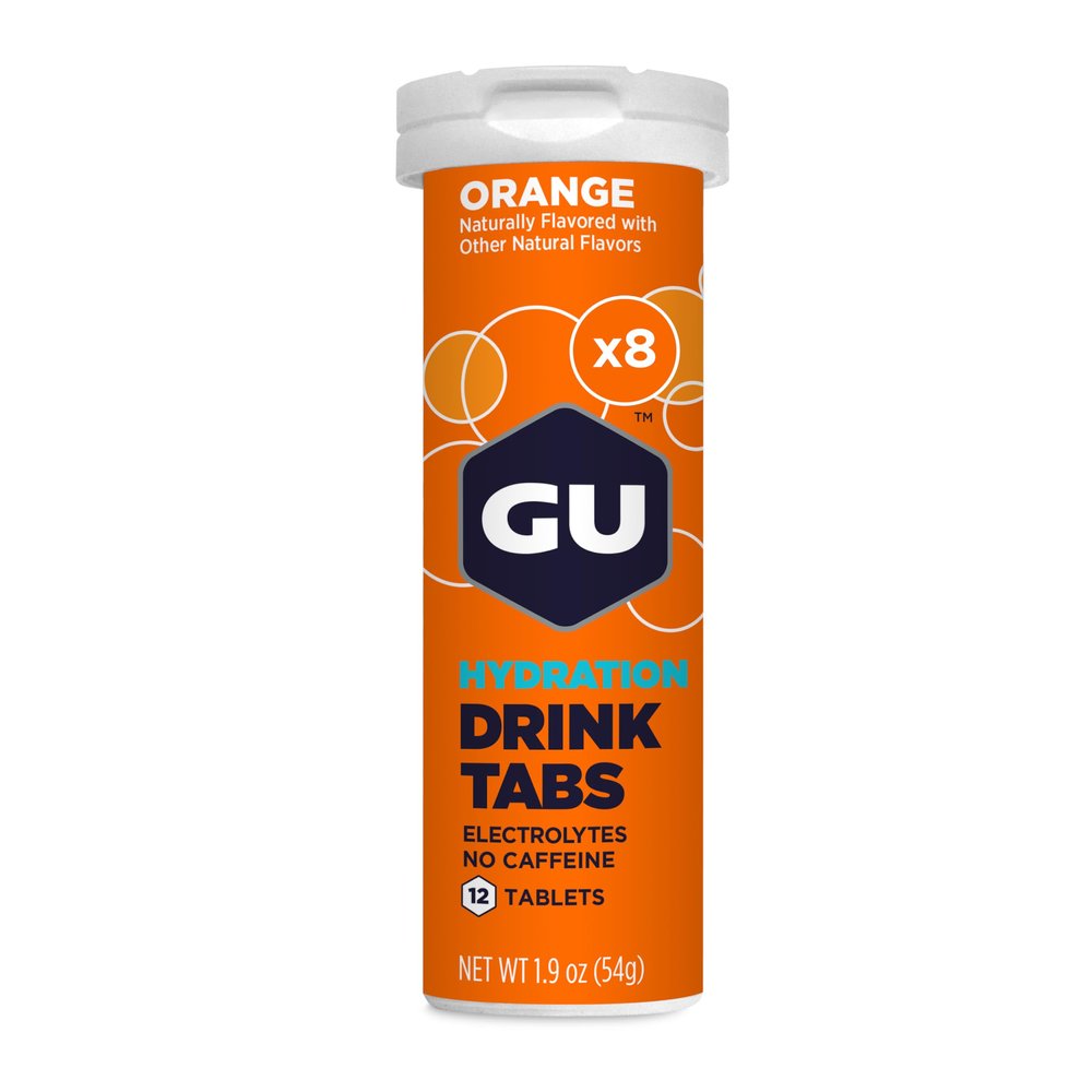 U Energy Hydration Electrolyte Drink Tablets, Enhanced Endurance Sports Drink for Running, Cycling, Triathlon, 8-Count (96 Servings), Orange