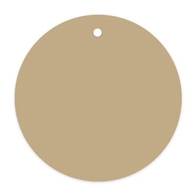 Andaz Press Blank Circle Gift Tags, Tan Brown, 24-Pack