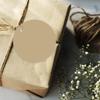 Andaz Press Blank Circle Gift Tags, Tan Brown, 24-Pack view 2