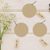 Andaz Press Blank Circle Gift Tags, Tan Brown, 24-Pack view 3