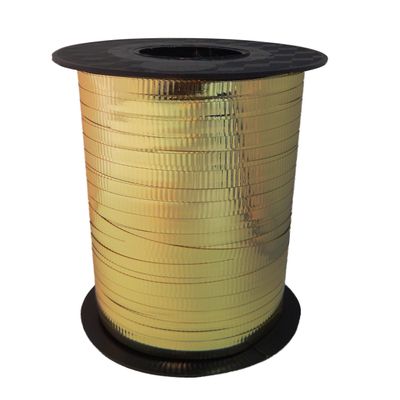 Jillson Roberts Bulk Spool 3/16" x 500 Yards Curling Ribbon Available in 18 Colors, Gold Metallic