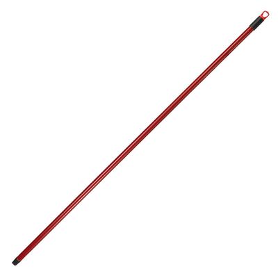 Tonkita Arix Universal Broom Handle, Plasticized Steel, Bicolour (Red/Black), 130 cm