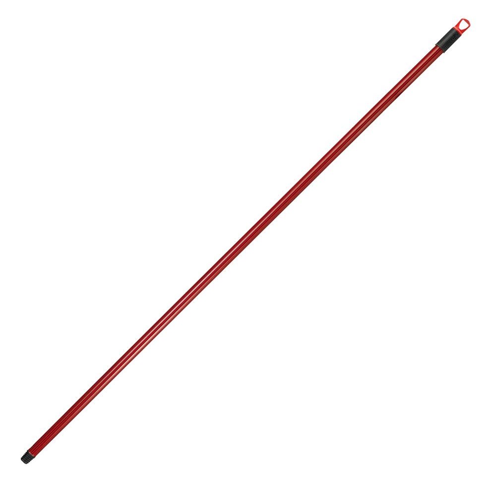 Tonkita Arix Universal Broom Handle, Plasticized Steel, Bicolour (Red/Black), 130 cm