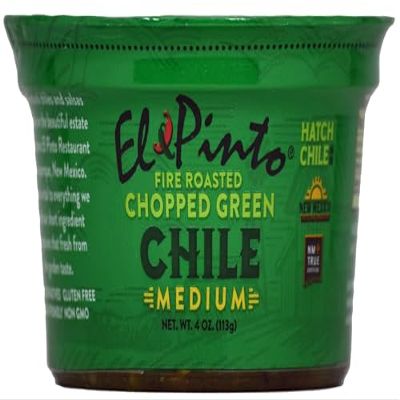 El Pinto Medium Roasted Green Chile Chopped (4 Ounce, 6 Pack)