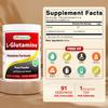 Best Naturals L-Glutamine Powder - 1 Pound - 100% Pure and Free Form - Glutamine Recovery Powder - Clinically Proven Recovery Aid for Men and Women (817716014555) view 2