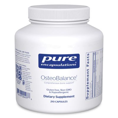Pure Encapsulations OsteoBalance | Hypoallergenic Supplement to Promote Calcium Absorption and Enhance Healthy Bone Mineralization* | 210 Capsules