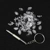 20 Pairs Nose Pads Oval Shape Eyeglass Silicone 12mm Slide on for Rimless Frames + 1 Screw Driver view 1