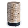 Airome White Terracotta Medium Ceramic Essential Oil Diffuser|100 mL Humidifying Ultrasonic Aromatherapy Diffuser 8 Colorful LED Lights, Intermittent & Continual Mist, Auto Shut-Off, White/Orange view 2