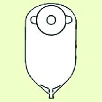 Round Post-Op Urinary Pouches - Pre-Cut: 3/4" (1.9 cm) Flat