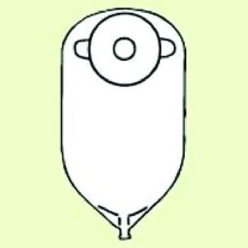 Round Post-Op Urinary Pouches - Pre-Cut: 3/4" (1.9 cm) Flat