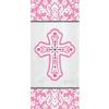 Amscan Religious Small Bags Party Supplies, 9 1/2"H x 4"W x 2 1/4"D, Pink view 1