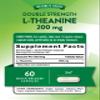 Nature's Truth L Theanine | 200mg | 60 Quick Release Capsules | Non-GMO & Gluten Free Supplement view 2