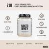 NAKED Whey 2LB 100% Grass Fed Whey Protein Powder - Only 1 Ingredient, Unflavored Whey Protein, Undenatured, Gluten Free, Soy Free, No GMOs, No Preservatives view 3