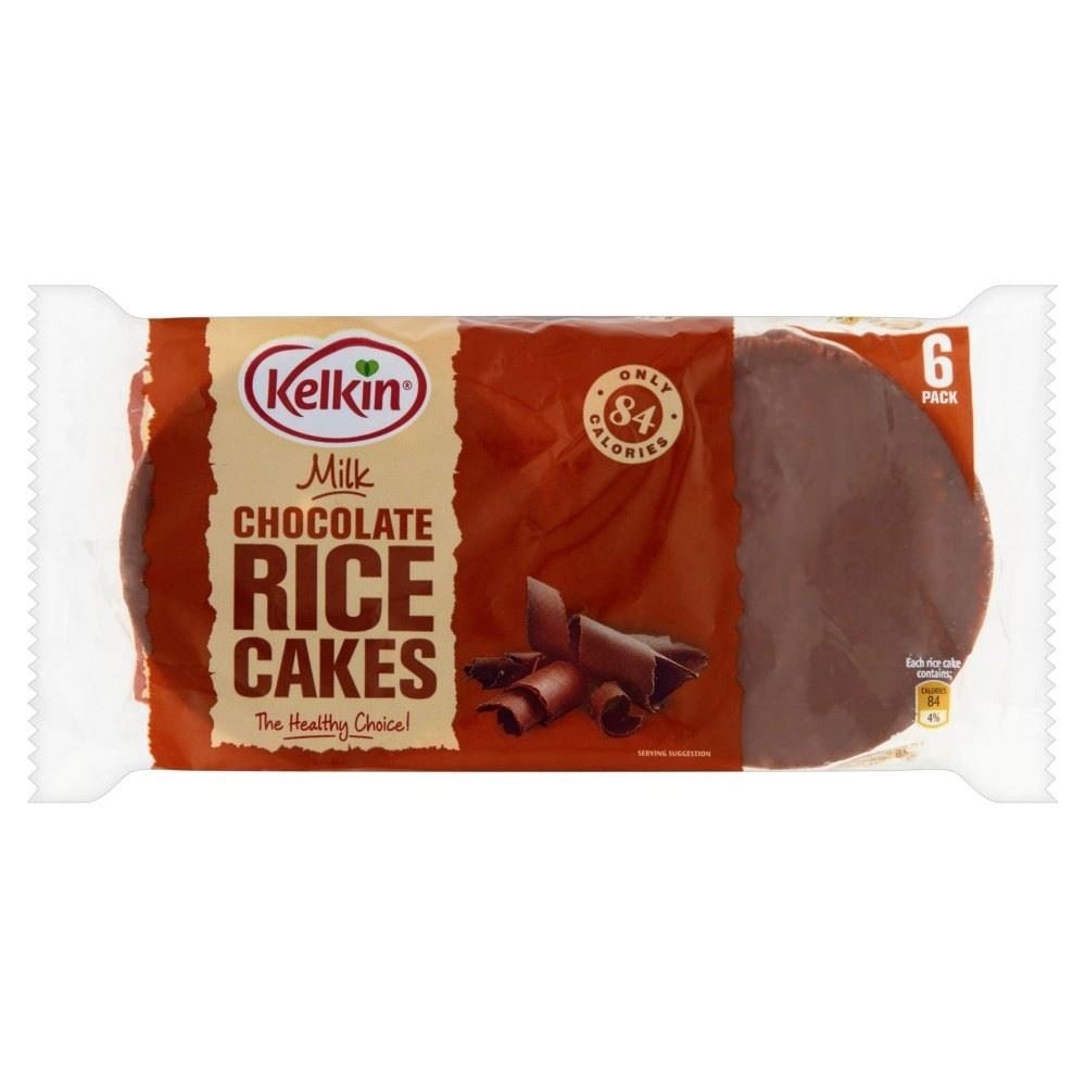 Kelkin Milk Chocolate Coated Rice Cakes (100g) - Pack of 2