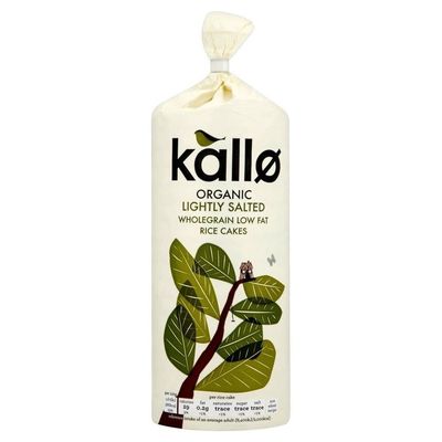 Kallo Organic Thick Original Wholegrain Rice Cakes (130g) - Pack of 2