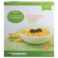 Simple Truth Usda Organic Frosted Flakes Cereal Fat Free Food 17 Ounce Box (Pack of 2)