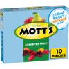 Mott's Fruit Flavored Snacks, Assorted Fruit, Gluten Free Snack, 10 Ct, 8 oz view 1