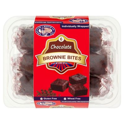 American Muffin Co Gluten Free Brownie Bites (6 per pack) - Pack of 2