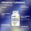Research Verified Turmeric Curcumin Supplement with Black Pepper (BioPerine) - High Potency Curcumin - Antioxidant, Joints & Daily Wellness - 60 Vegan Turmeric Capsules - Made in USA - 3 Month Supply view 3