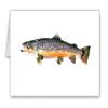 DJ Rogers Fine Art Brown Trout - Fly Fishing - Set of 10 Note Cards With Envelopes view 1